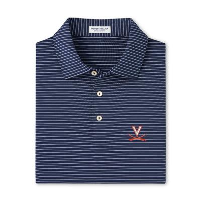 Virginia Peter Millar Hemlock Performance Polo NAVY