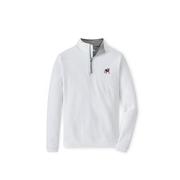  Georgia Standing Bulldog Peter Millar Perth Performance 1/4 Zip Pullover