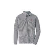  Georgia Standing Bulldog Perth Sugar Stripe Performance 1/4 Zip Pullover