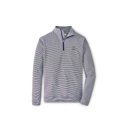 Virginia Perth Sugar Stripe Performance 1/4 Zip Pullover