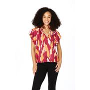  Maroon And Orange Stewart Simmons The Abstract Blouse