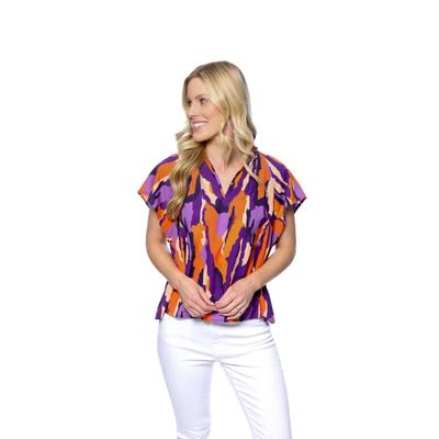 Purple and Orange Stewart Simmons The Abstract Blouse