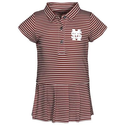 Mississippi State Garb Infant Beatrice Polo Dress Onesie