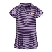  Lsu Garb Toddler Beatrice Polo Dress Onesie