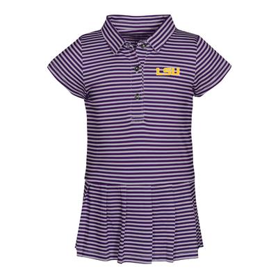 LSU Garb Toddler Beatrice Polo Dress Onesie