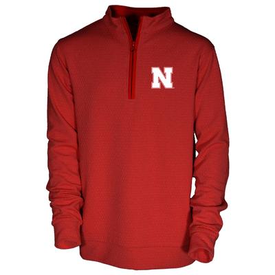 Nebraska Garb Toddler Sterling Honeycomb 1/4 Zip Pullover