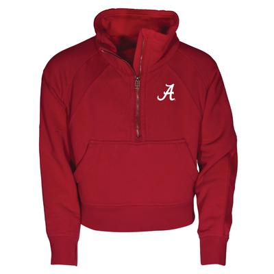 Alabama Garb YOUTH Dawn 1/2 Zip Cropped Fleece Pullover