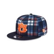  Auburn New Era 950 Plaid Statement Flat Bill Snapback Cap