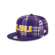  Lsu New Era 950 Plaid Statement Flat Bill Snapback Cap