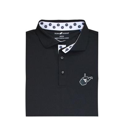 West Virginia Built on Bravery Bamboo Charcoal Polo