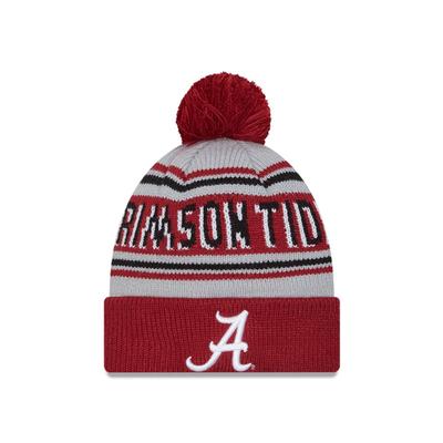 Alabama New Era Wordmark Knit Pom Beanie