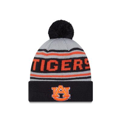 Auburn New Era Wordmark Knit Pom Beanie