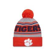  Clemson New Era Wordmark Knit Pom Beanie