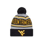  West Virginia New Era Wordmark Knit Pom Beanie