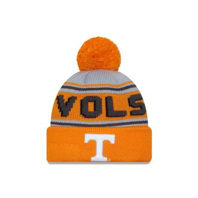 Tennessee New Era Wordmark Knit Pom Beanie