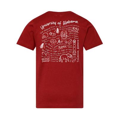 Alabama YOUTH Fight Song Icons Tee