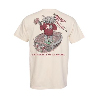 Alabama Big Al Stadium Comfort Colors Pocket Tee