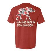  Alabama Women's Brush Strokes Comfort Colors Pocket Tee