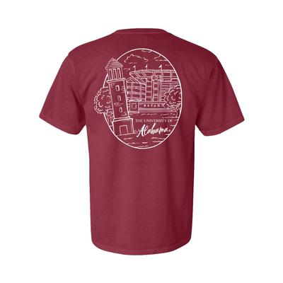 Alabama Women's Sketchy Oval Comfort Colors Tee