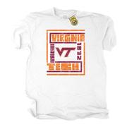  Virginia Tech The Duck Company Retro Lines Cotton Tee