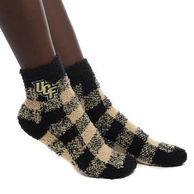 UCF ZooZatz Buffalo Check Fuzzy Socks