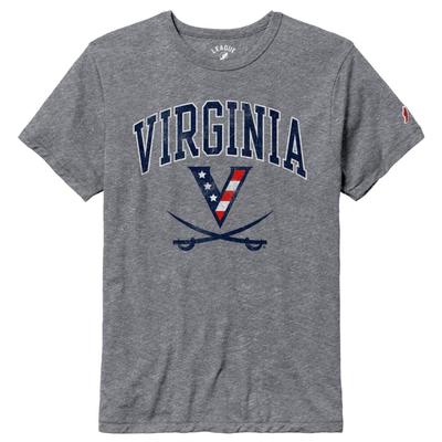 Virginia League Red White Hoo Victory Falls Tee