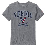  Virginia League Red White Hoo Victory Falls Tee