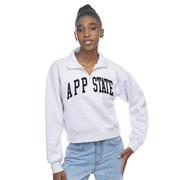  App State Zoozatz Women's Sport Crop 1/4 Zip Crew