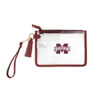  Mississippi State Wristlet Clear Bag