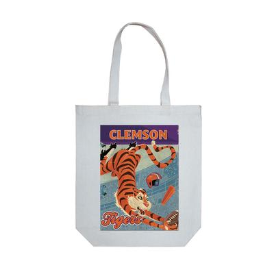 Clemson Mascot Retro Tote