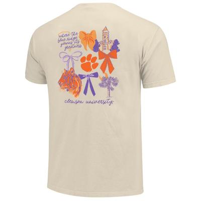 Clemson Coquette Campus Comfort Colors Tee