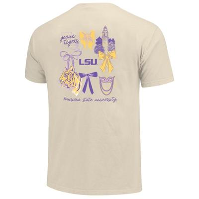 LSU Coquette Campus Comfort Colors Tee