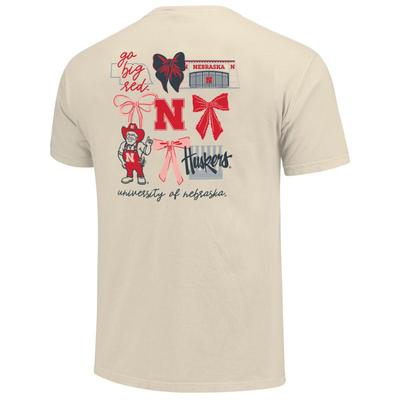 Nebraska Coquette Campus Comfort Colors Tee