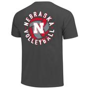  Nebraska Volleyball Comfort Colors Tee