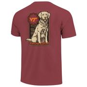  Virginia Tech Retriever Wooden Frame Comfort Colors Tee