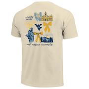  West Virginia Coquette Campus Comfort Colors Tee