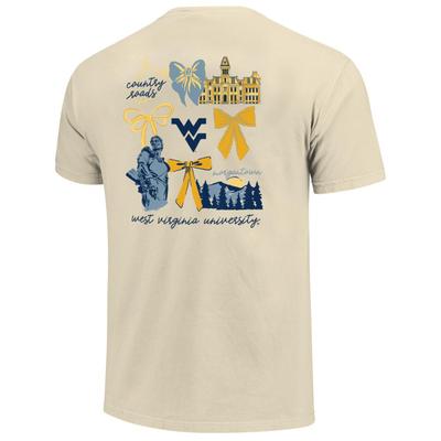 West Virginia Coquette Campus Comfort Colors Tee