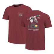  Mississippi State Duck Poster Gradient Comfort Colors Pocket Tee