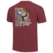  Mississippi State Bulldog Stance Comfort Colors Pocket Tee