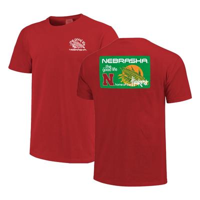 Nebraska The Good Life Comfort Colors Tee