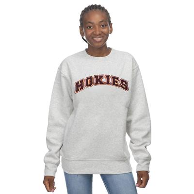 Virginia Tech Zoozatz Chenille Applique with Outline Sport Crew