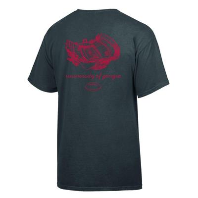 Georgia Stadium Script Football Comfort Wash Tee