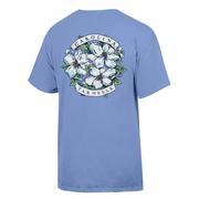  Unc Floral Banner Comfort Wash Tee