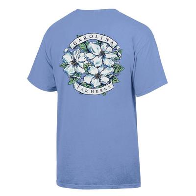 UNC Floral Banner Comfort Wash Tee