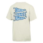  Unc Hand Drawn Pennants Comfort Wash Tee