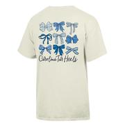  Unc Multi Bows Comfort Wash Tee