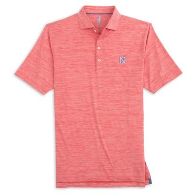 Nebraska Johnnie-O Huron Heathered Polo