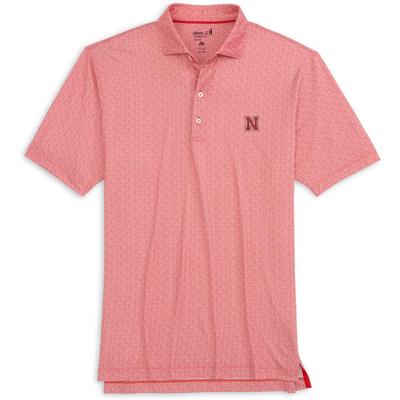 Nebraska Johnnie-O Hinson Jersey Performance Polo