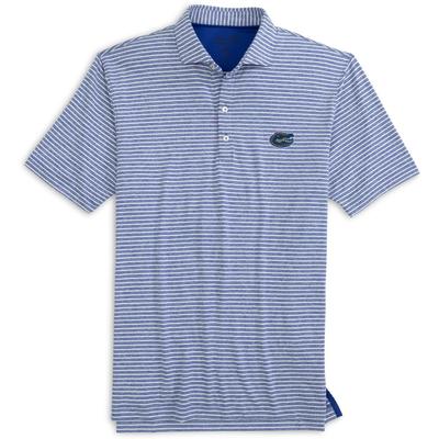 Florida Johnnie-O Clipper Striped Jersey Performance Polo ROYAL