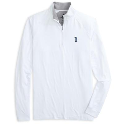 UNC Johnnie-O Freeborne Performance 1/4 Zip WHITE